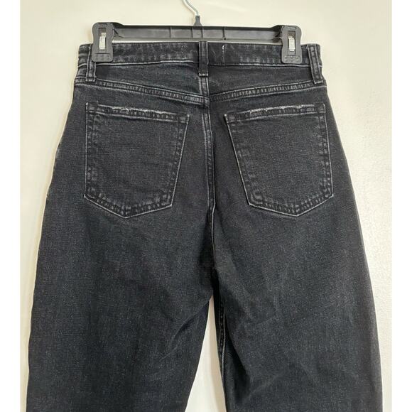 Black Abercrombie The Mom High Rise Curve Love Jeans 26/2 - Picture 6 of 8